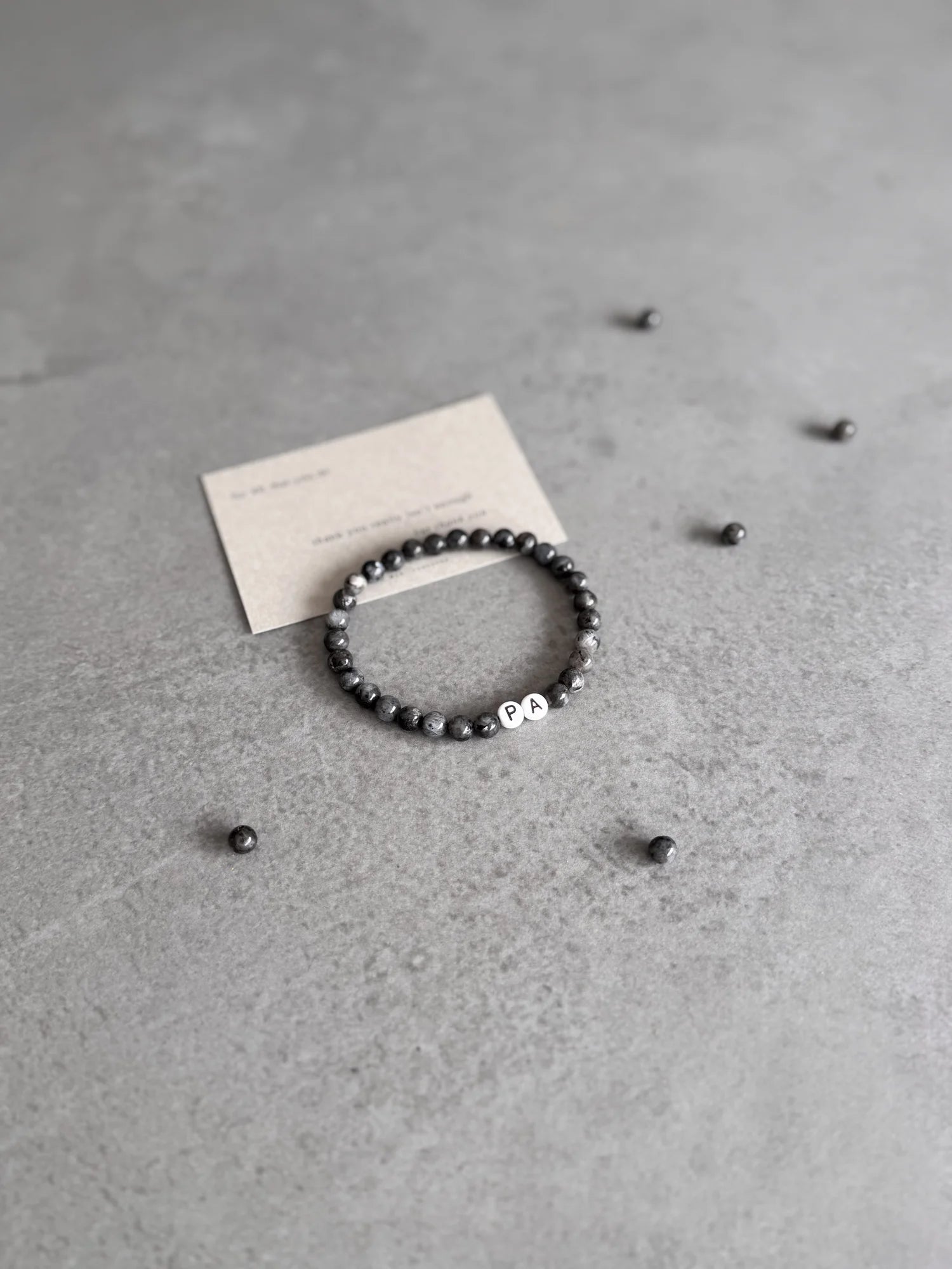 Thank You Dad Gemstone Bracelet