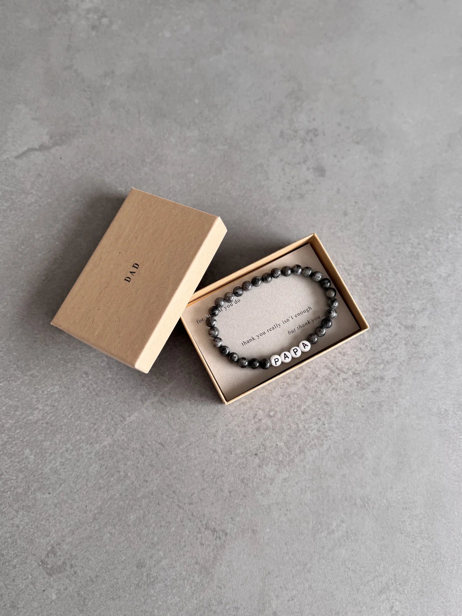 Thank You Dad Gemstone Bracelet