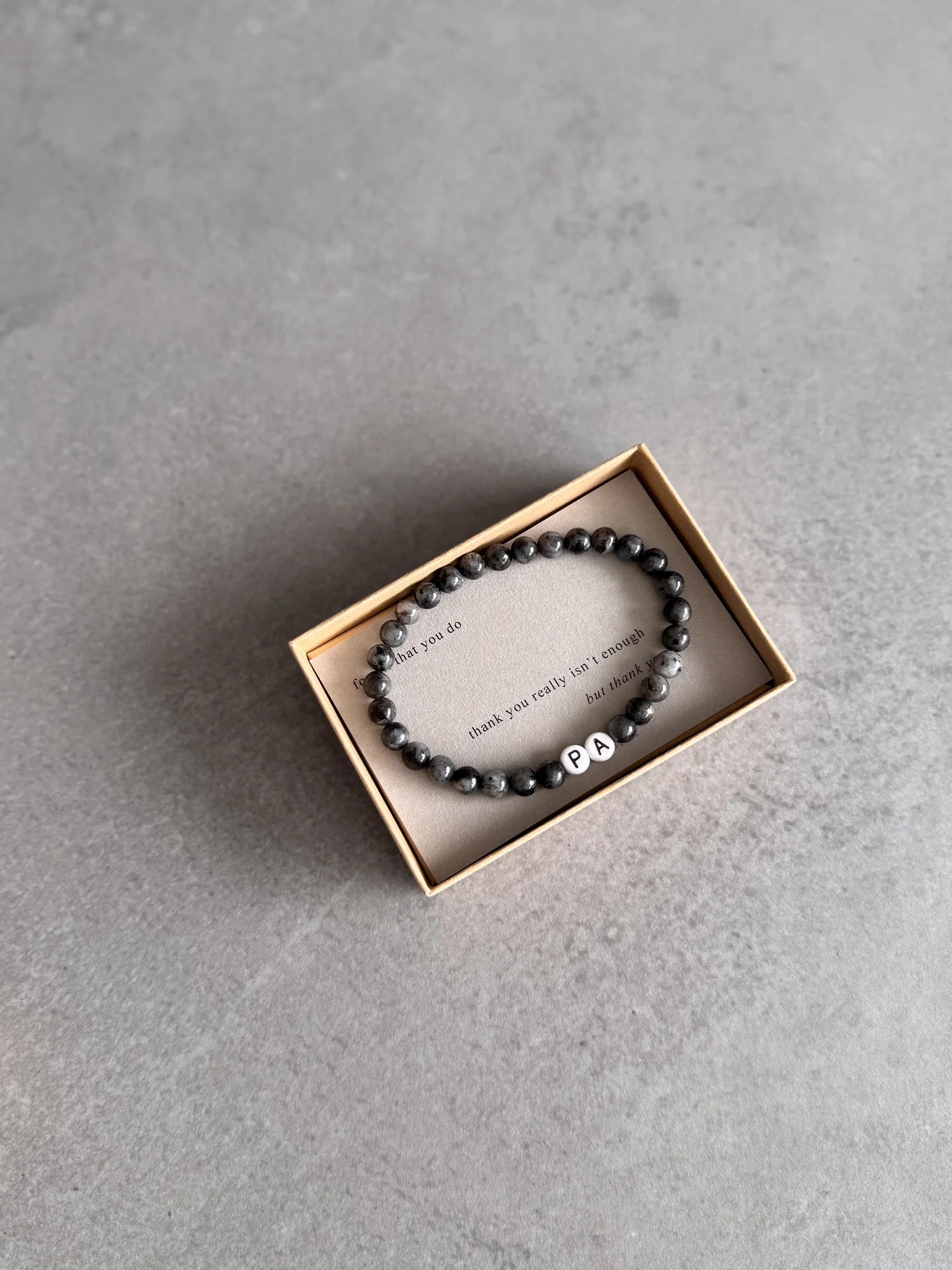 Thank You Dad Gemstone Bracelet