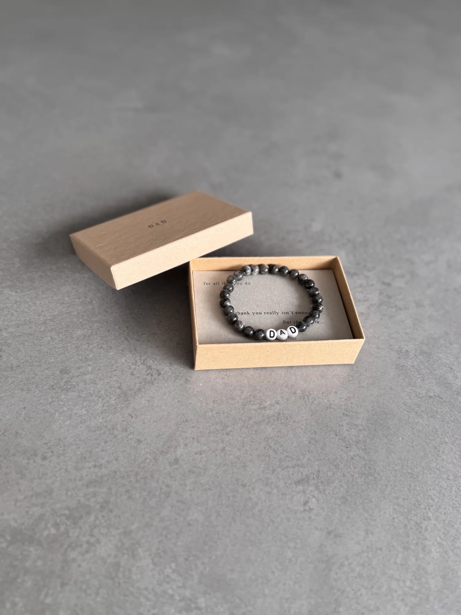 Thank You Dad Gemstone Bracelet