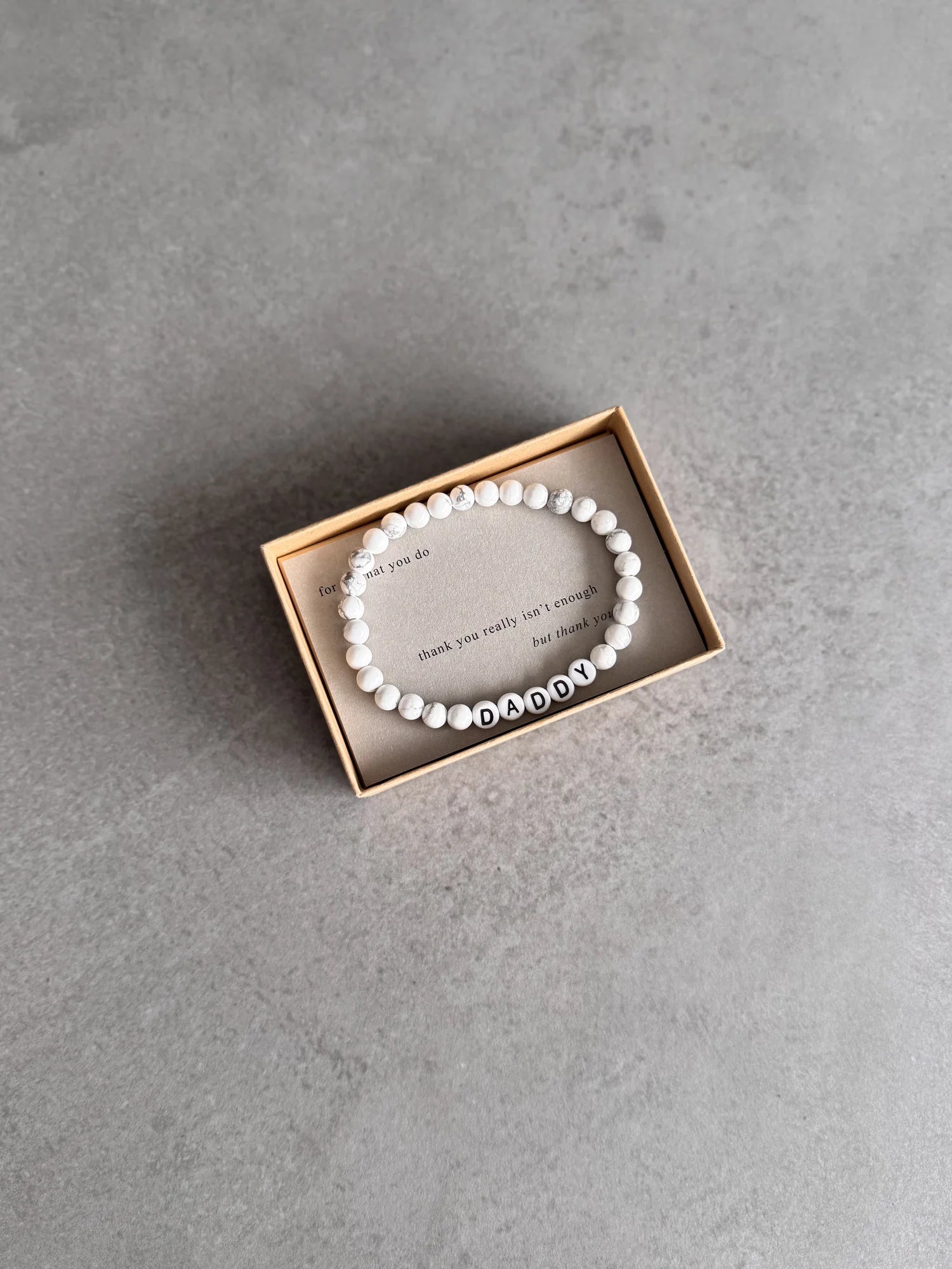 Thank You Dad Gemstone Bracelet