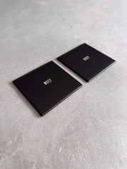 Hubby & Wife Leather Coaster