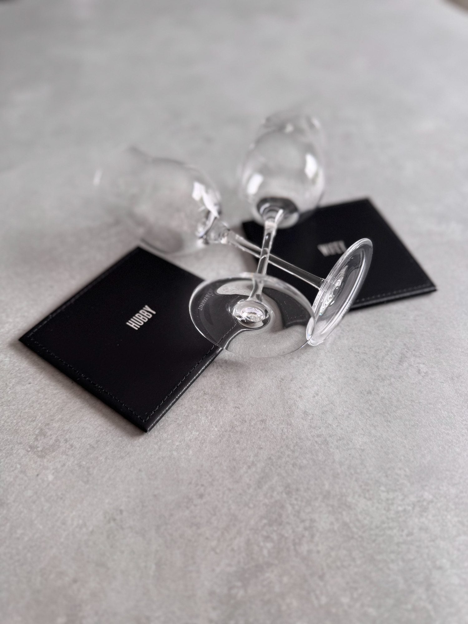 Hubby & Wife Leather Coaster