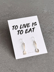 Live To Eat Earrings