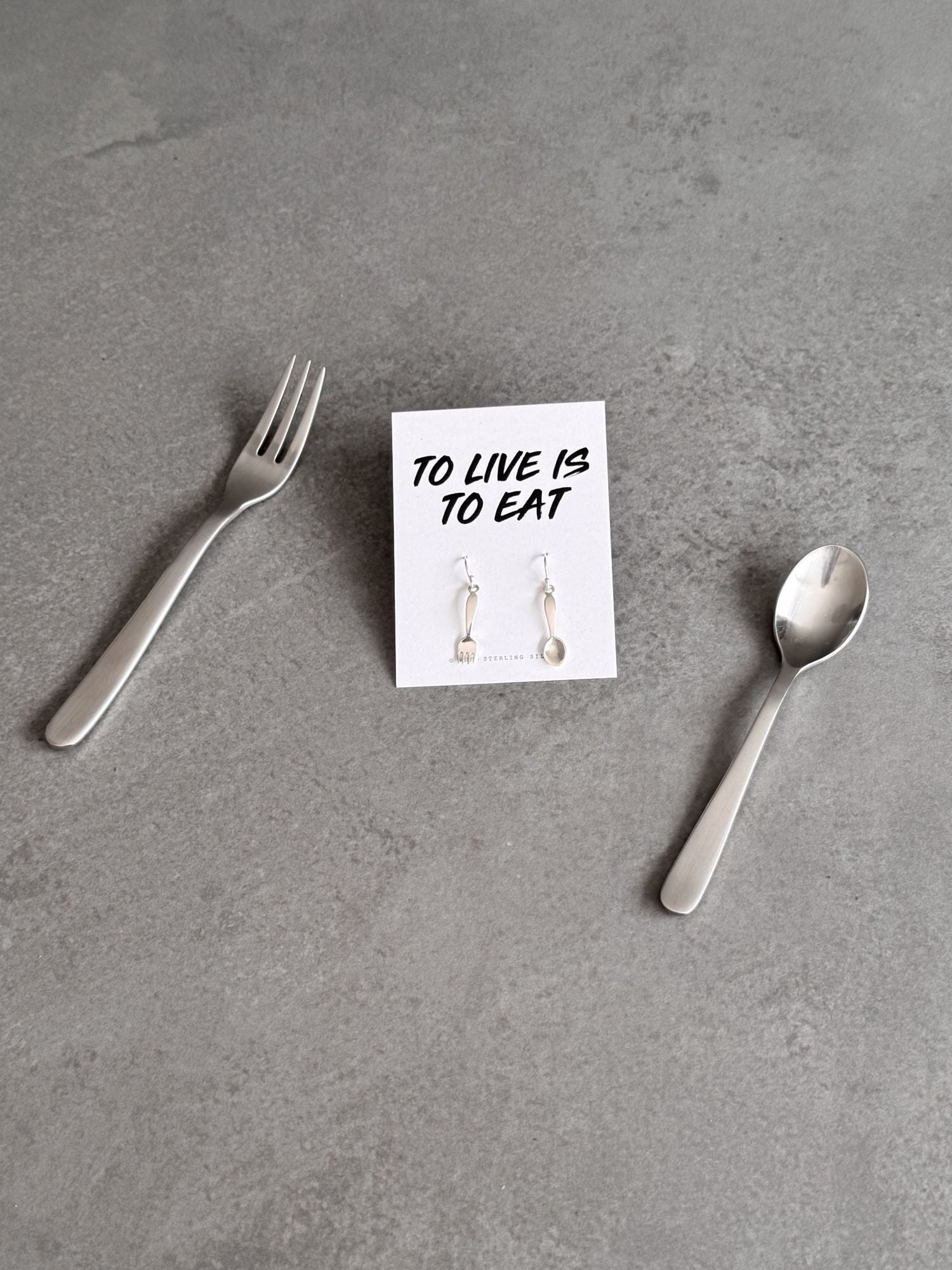 Live To Eat Earrings