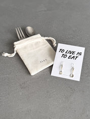 Live To Eat Earrings