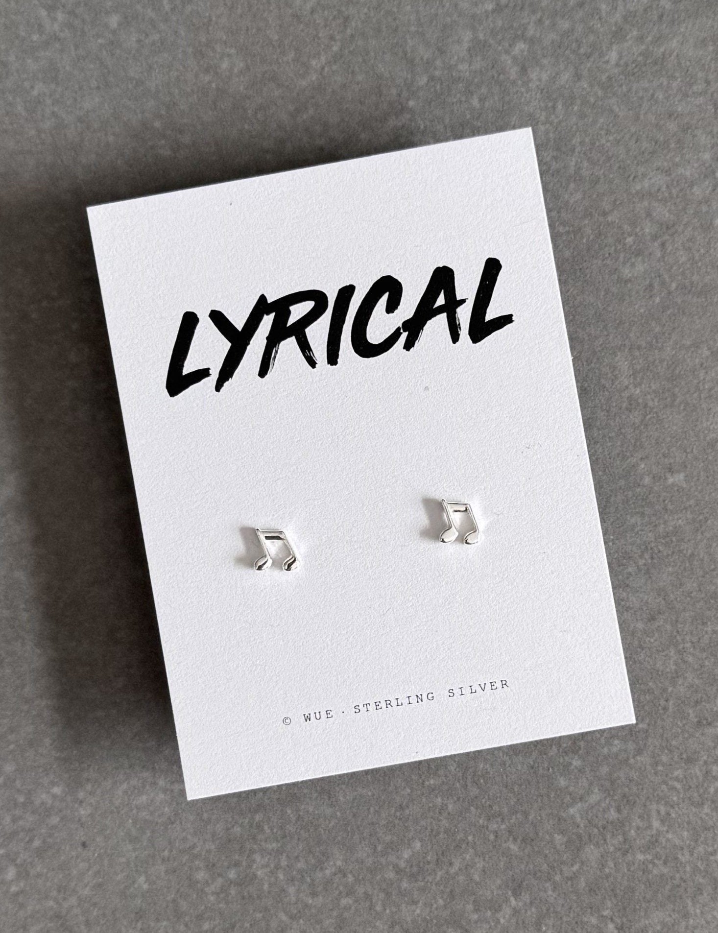 Lyrical - Music Note Earrings