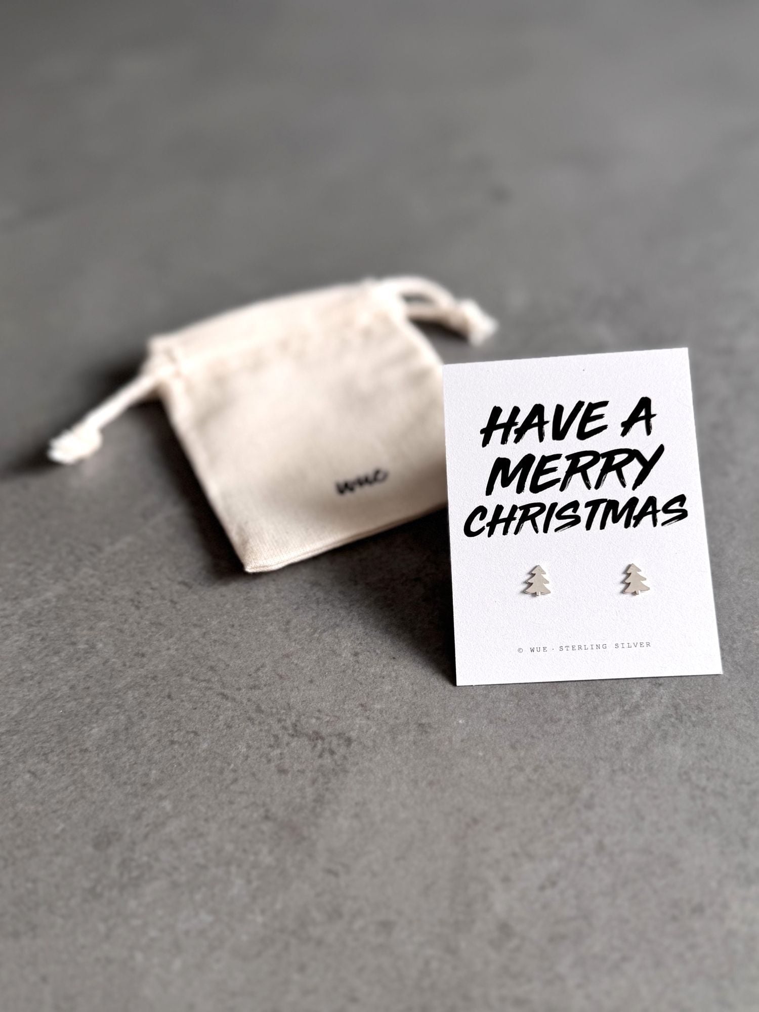 Merry Christmas Tree Earrings