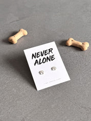 Never Alone - Paw Earrings