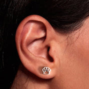 Never Alone - Paw Earrings
