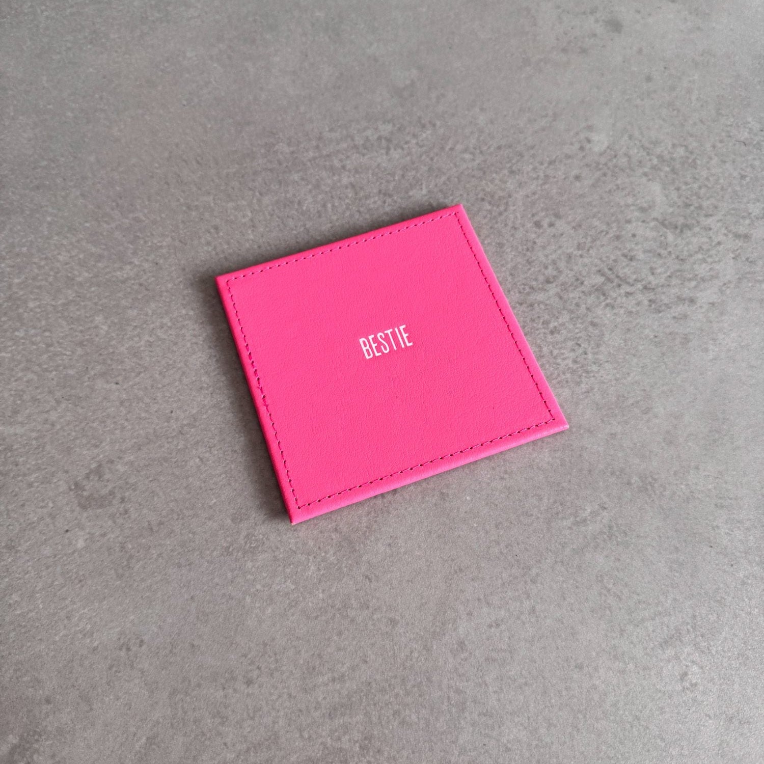 Personalised Leather Coaster