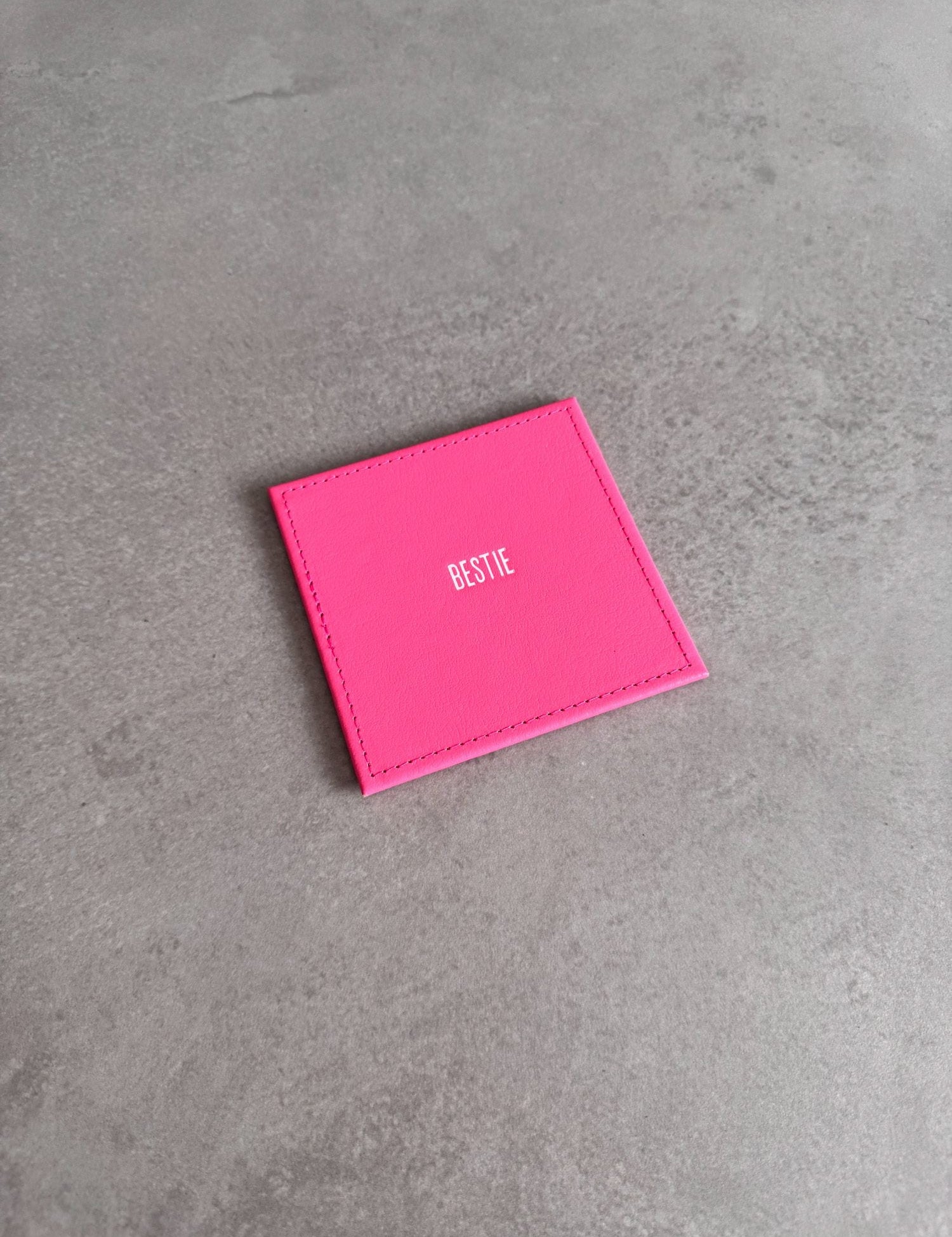 Personalised Leather Coaster