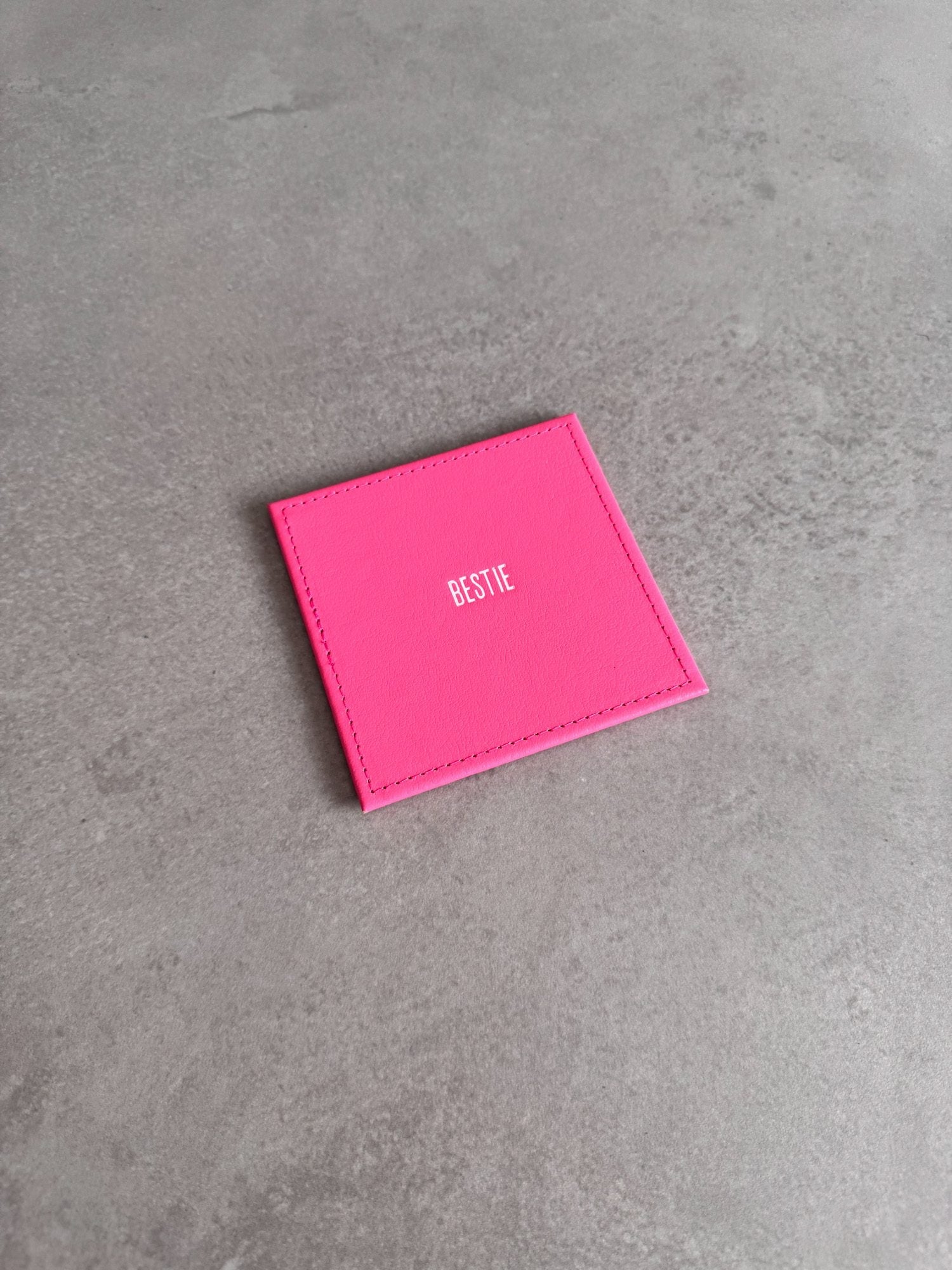 Personalised Leather Coaster