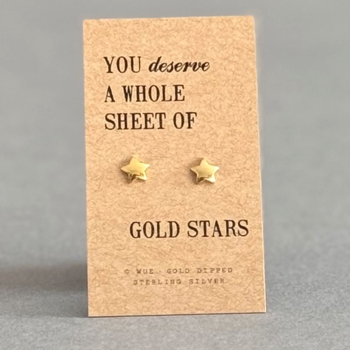 Sheet Of Gold Stars Earrings