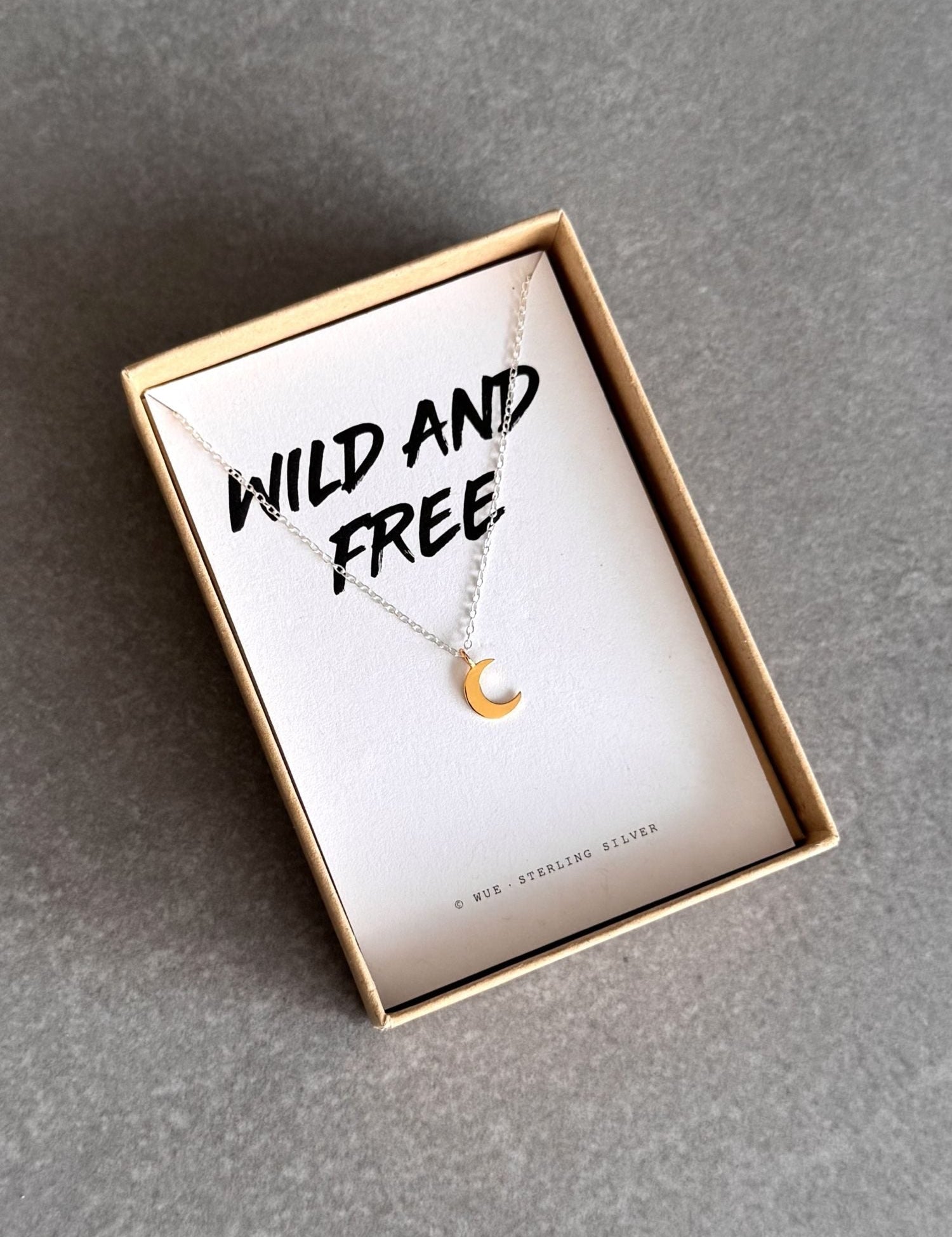 Wild And Free - Moon Necklace