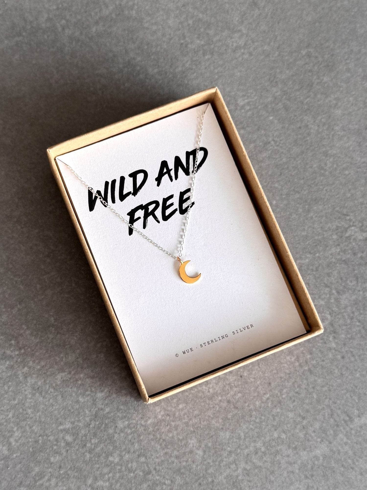 Wild And Free - Moon Necklace