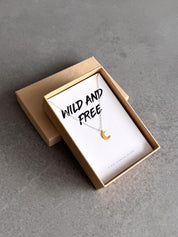 Wild And Free - Moon Necklace