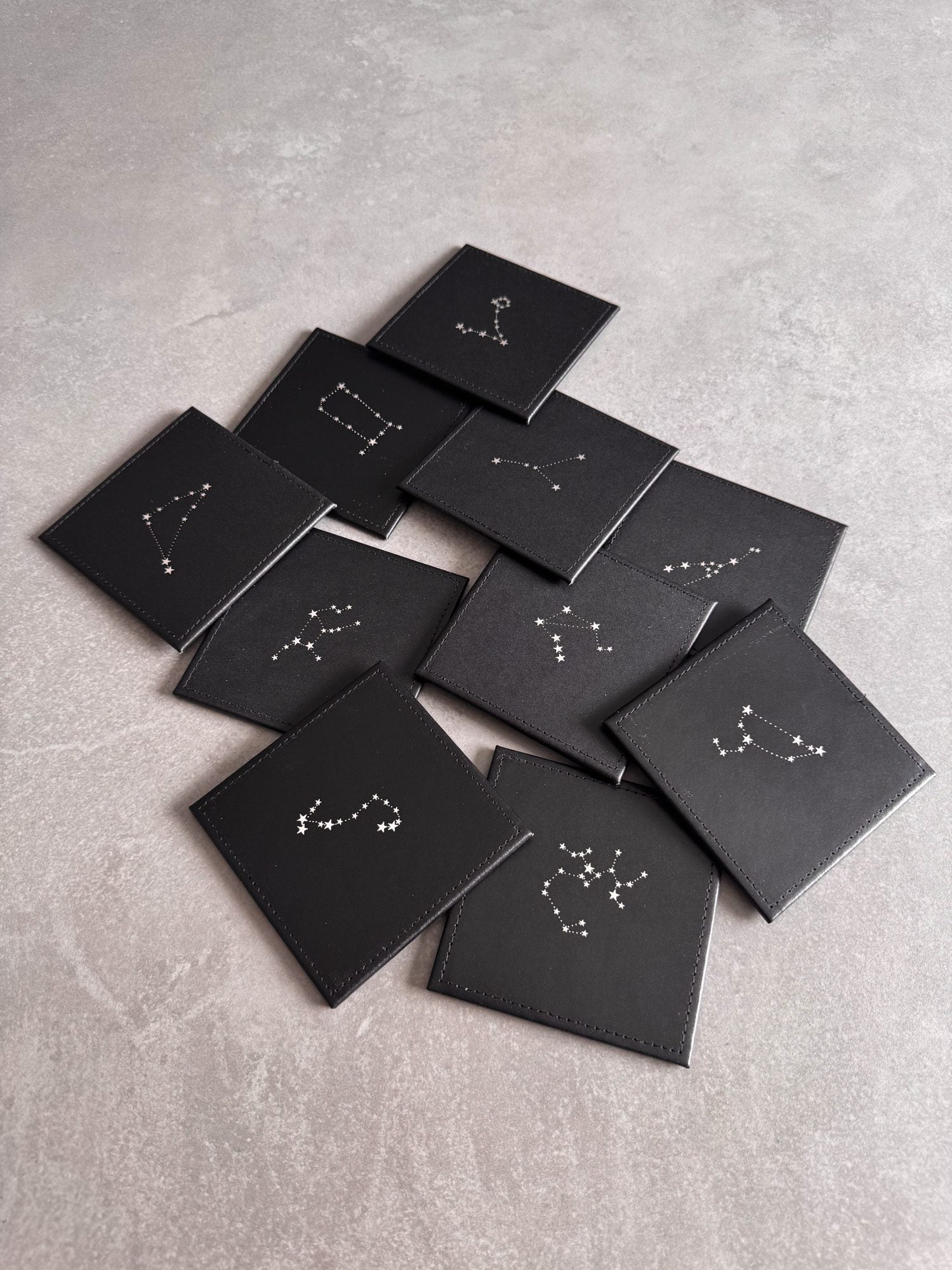 Zodiac Leather Coaster