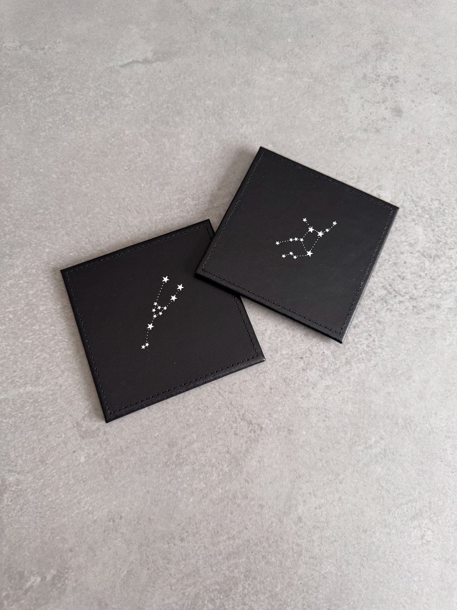 Zodiac Leather Coaster