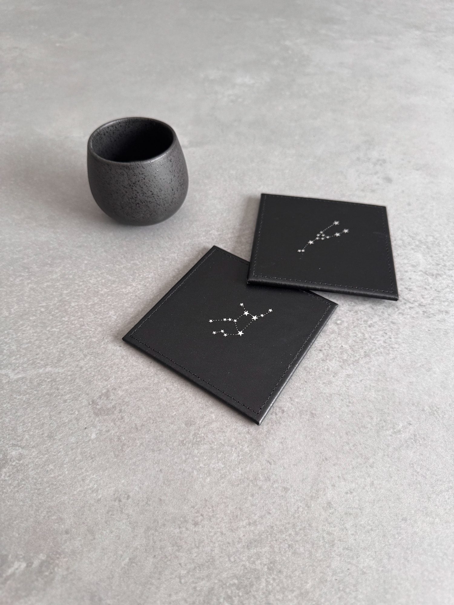 Zodiac Leather Coaster