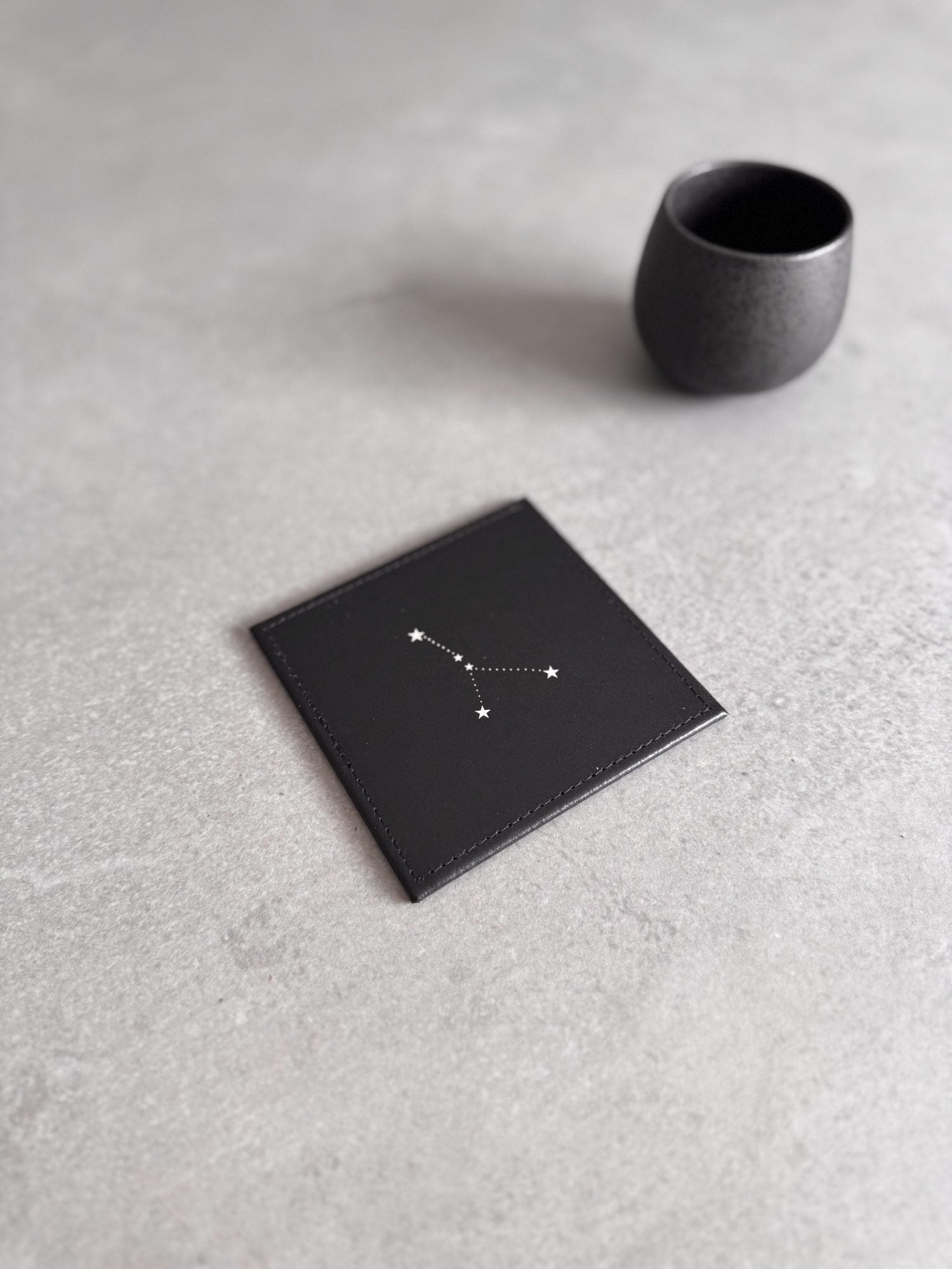Zodiac Leather Coaster