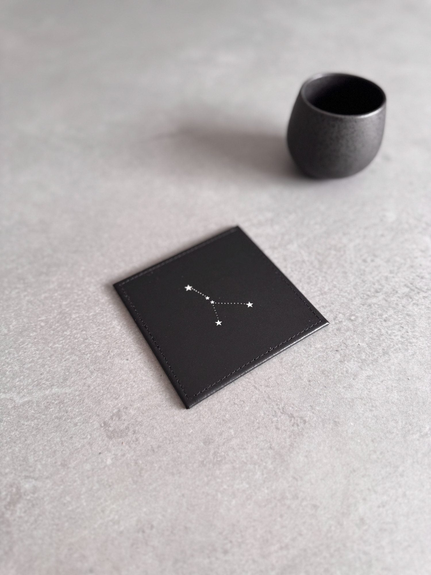 Zodiac Leather Coaster